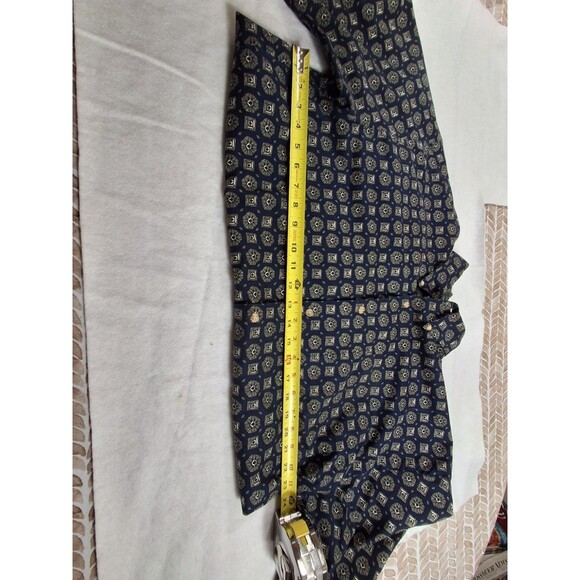 Mens Large  NAK Cotton Button Down Short Sleeve Shirt - Great Pattern - Picture 10 of 10